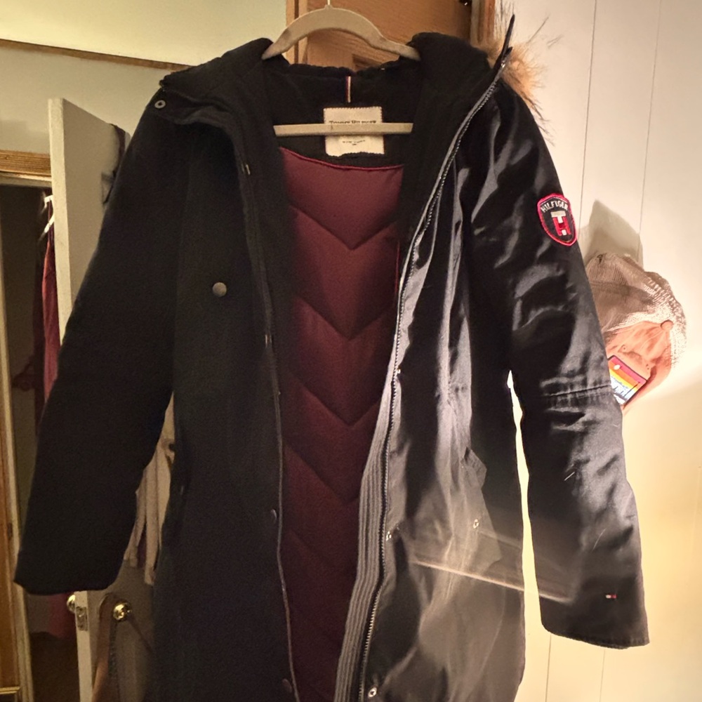 Woman’s Tommy Hilfiger Black Parka